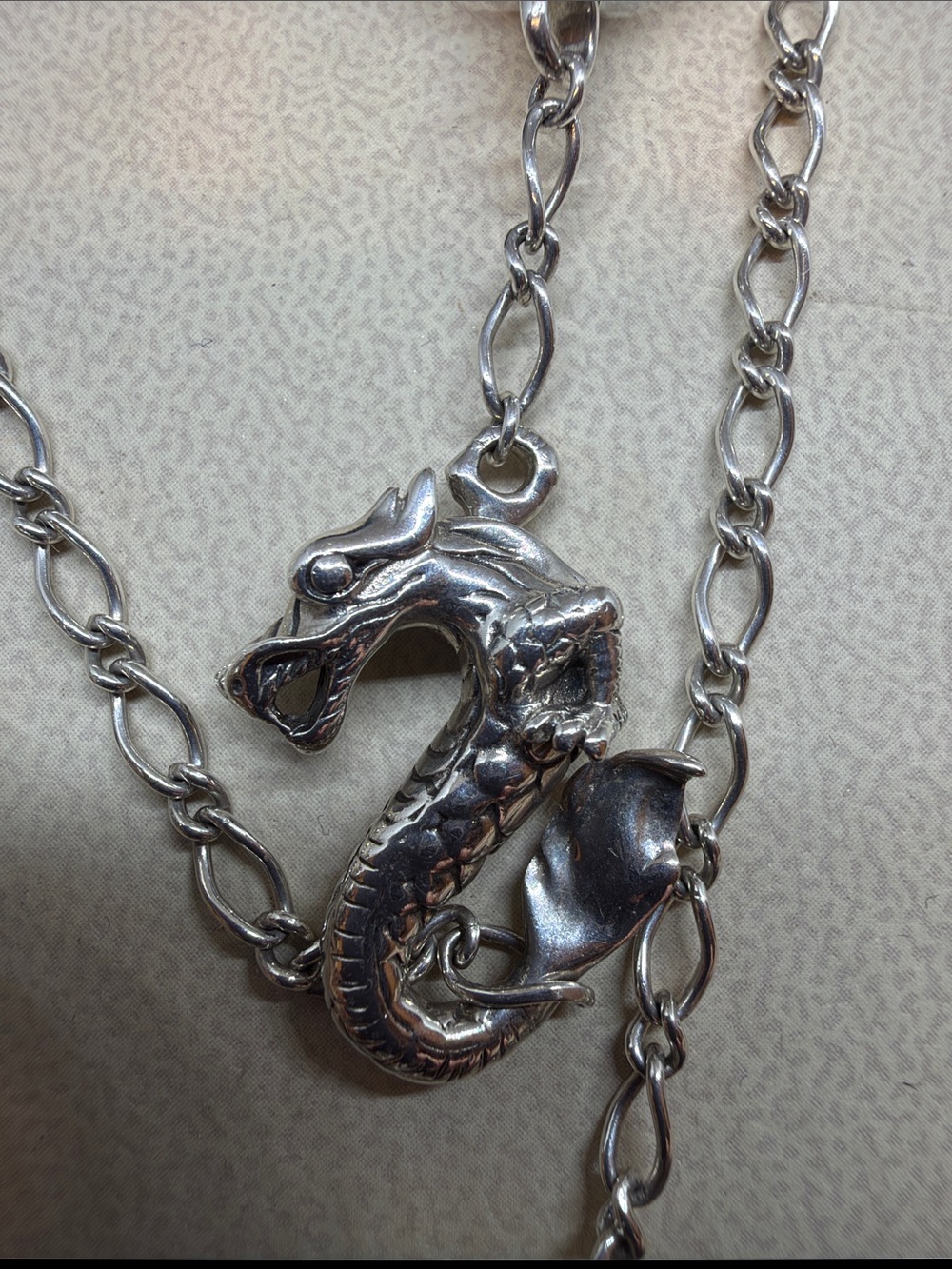 John Hardy Naga Dragon Silver 18K Sautoir 36" Necklace - Picture 4 of 6
